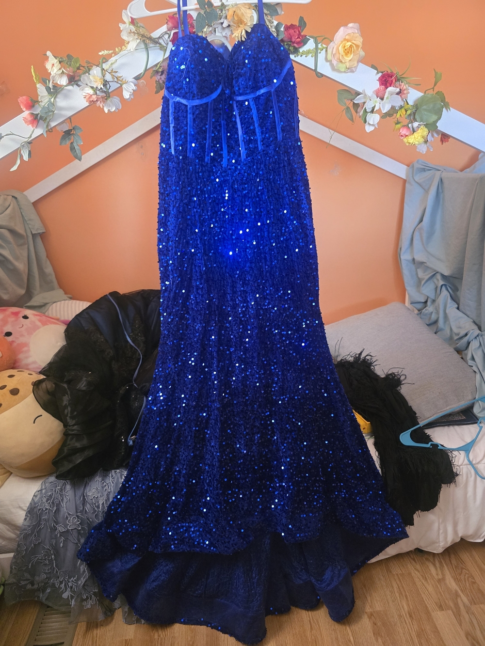 Royal Blue Sequin Dress